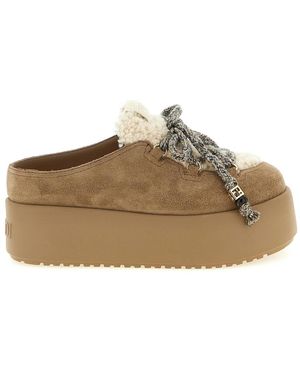 Fendi Schoenen ,Leer Apres Chic - Naturel