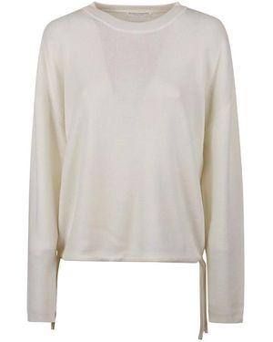 Majestic Filatures Round-Neck Knitwear - Gris