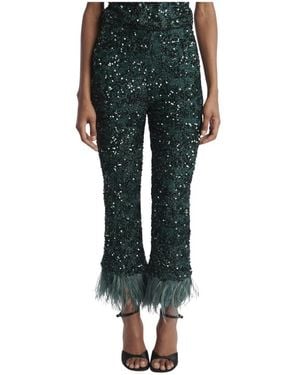 Le twins Cropped Trousers - Vert