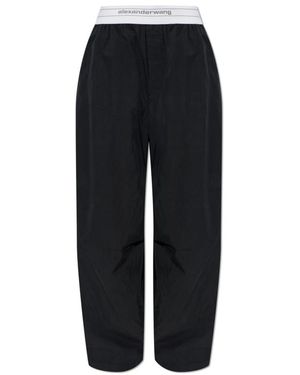 Alexander Wang Wide Trousers - Black