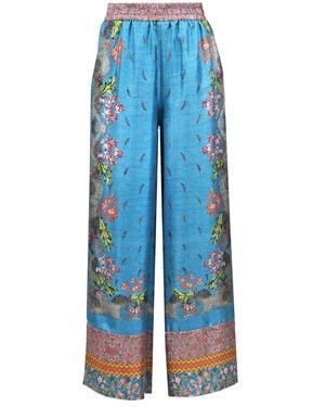 Pierre Louis Mascia Wide Trousers - Blue