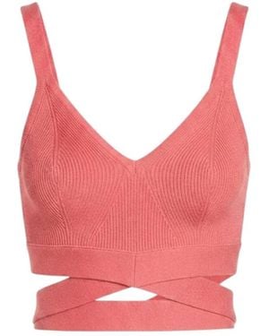 Nenette Sleeveless Tops - Pink