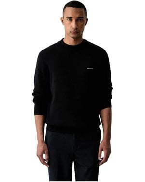 Trussardi Rundhals-Strickpullover - Schwarz
