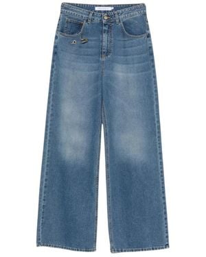 SIMONA CORSELLINI Wide Jeans - Blue