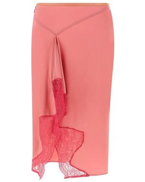 Vaillant Signature Lace Midi Rok - Roze