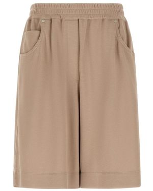 Brunello Cucinelli Elastische Shorts - Naturel