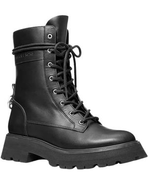 Michael Kors Lace-Up Boots - Negro