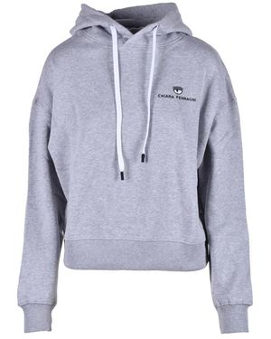 Chiara Ferragni Baumwoll-Sweatshirt - Blau