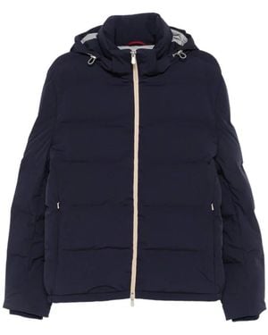 Brunello Cucinelli Down Jassen - Blauw