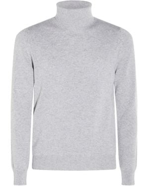 Malo Kaschmir-Rollkragenpullover - Grau