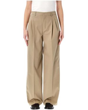 Ami Paris Wide Trousers - Natural