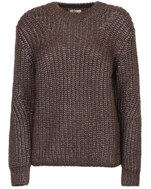 Herno Langärmliger, Gearbeiteter Pullover - Braun