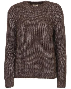Herno Round-Neck Knitwear - Brown