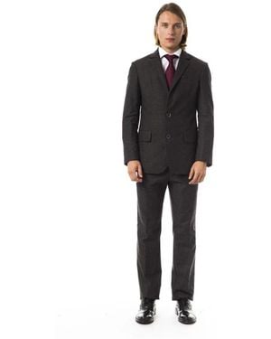 Byblos Single Breasted Suits - Nero