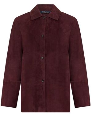 Max Mara Wildlederjacke - Lila