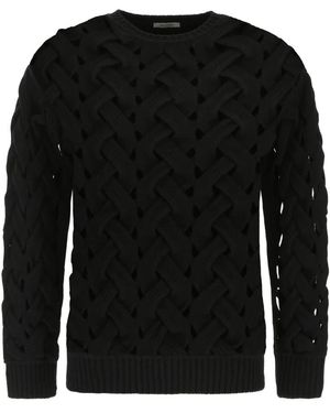 Valentino Garavani Round-Neck Knitwear - Black