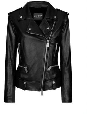 Dondup Leather Jackets - Black