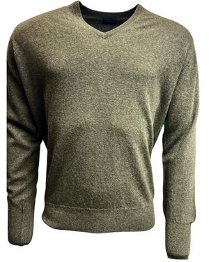 William Lockie V-Neck Knitwear - Verde
