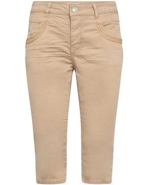 Mos Mosh Cropped Trousers - Natural