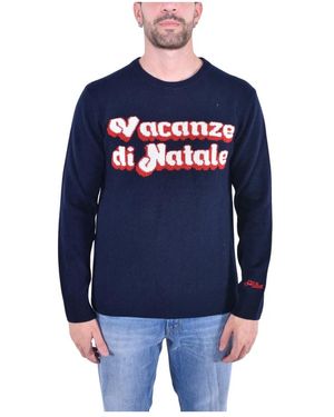 Mc2 Saint Barth Round-Neck Knitwear - Blauw
