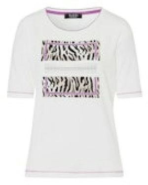 Tuzzi Bedruckte Statement-Shirts Kollektion - Weiß
