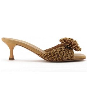 Gianmarco F. Heeled Mules - Marrón