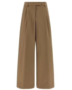 Thelatest Wide Trousers - Natural