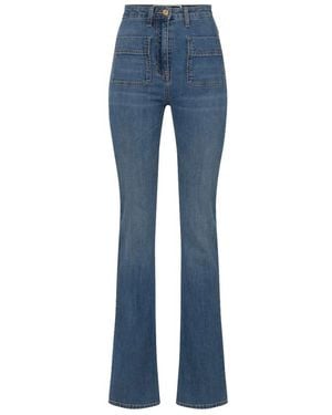 Elisabetta Franchi Boot-Cut Jeans - Blue