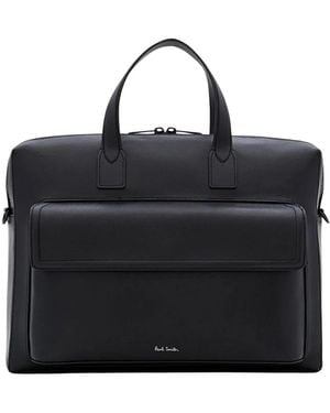 Paul Smith Professionele Leren Aktetas - Zwart