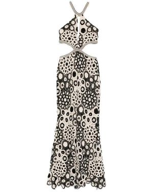 PATBO Coral Crochet Maxi Jurk - Wit