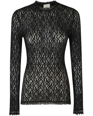 Isabel Marant Tops ,Zwart ,Long Sleeve Tops
