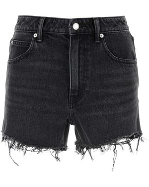 Alexander Wang Zwarte Denim Shorts
