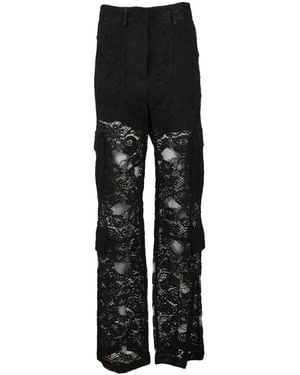 MSGM Straight Trousers - Black
