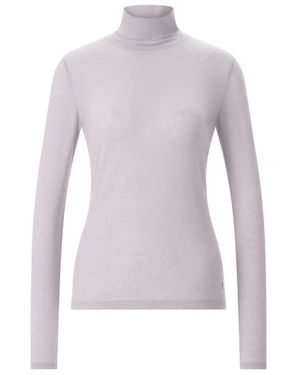 Windsor. Truien & Vesten ,Grijs ,Wol Wollstretch Rollkraag Shirt - Paars