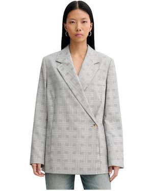 KENZO Virgin Wool Blazer - Grijs