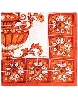 Dolce & Gabbana Silky Scarves - Orange