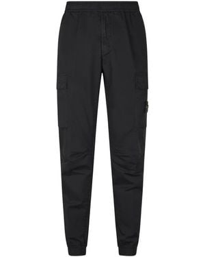 Stone Island Slim-Fit Trousers - Black
