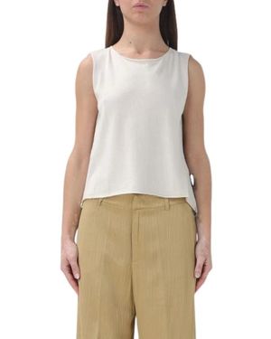 ALESSIA SANTI Sleeveless Tops - Natural