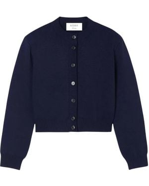Rohe Statement Shoulder Cardigan - Blau