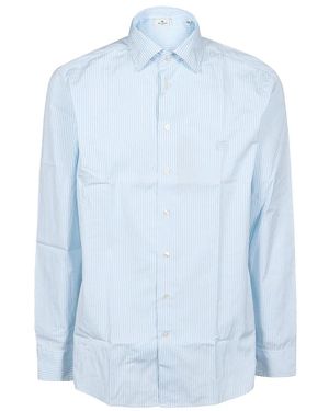 Etro Roma logo print t-shirt - Blu