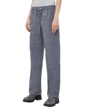 Samsøe & Samsøe Broeken ,Grijs ,Gira Wijde Broek - Blauw