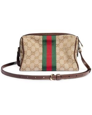 Gucci Horsebit Web Small Camera Bag - Natur