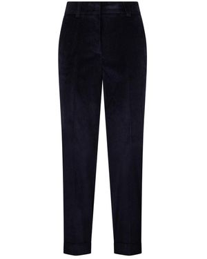 Peserico Cropped Trousers - Blue