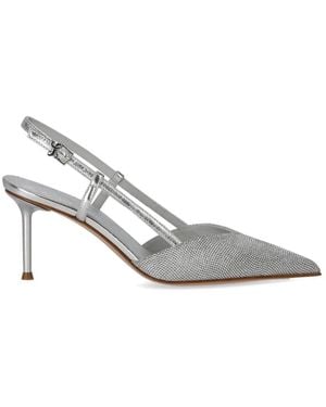 Sergio Levantesi Giulia Slingback Pump Mit Strass - Mettallic