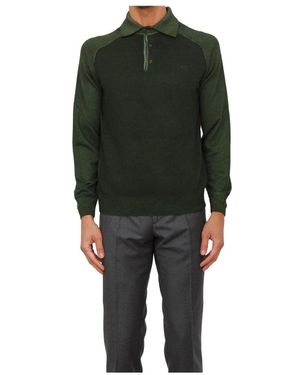 Etro Wollpolo Mit Pegaso-Logo - Schwarz