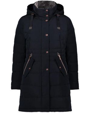 GIL BRET Pufferjas Met Imitatiebont Kraag - Blauw
