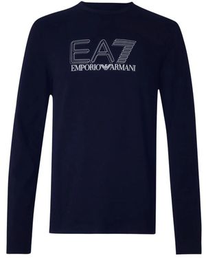 EA7 Long Sleeve Tops - Blue