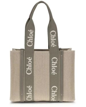 Chloé Tote Bags - Gris