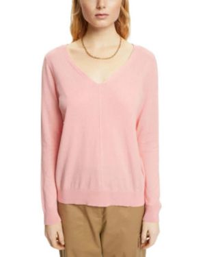 Esprit Roze V-Hals Trui Voor