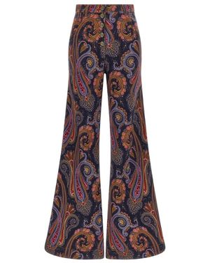 Etro Wide Jeans - Morado